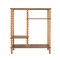 Hello Honey Tiered Shelf with Beveled Shelves and Doweled Legs, Walnut Finish